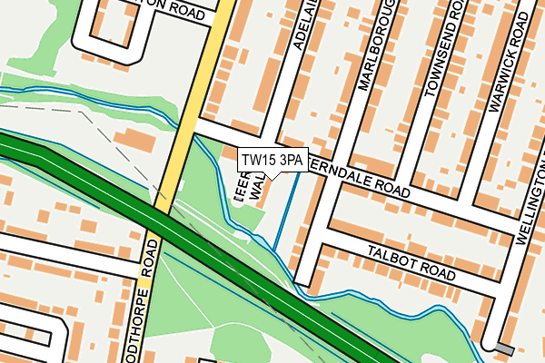 TW15 3PA map - OS OpenMap – Local (Ordnance Survey)
