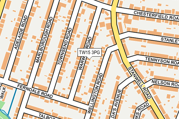TW15 3PG map - OS OpenMap – Local (Ordnance Survey)
