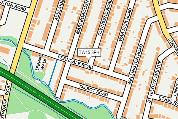 TW15 3PH map - OS OpenMap – Local (Ordnance Survey)