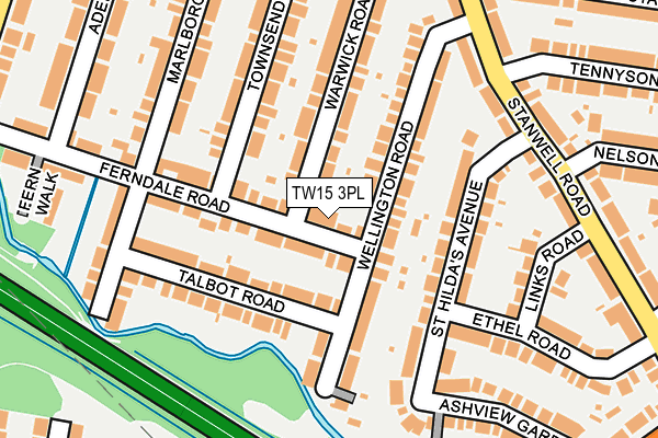 TW15 3PL map - OS OpenMap – Local (Ordnance Survey)