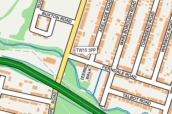 TW15 3PP map - OS OpenMap – Local (Ordnance Survey)