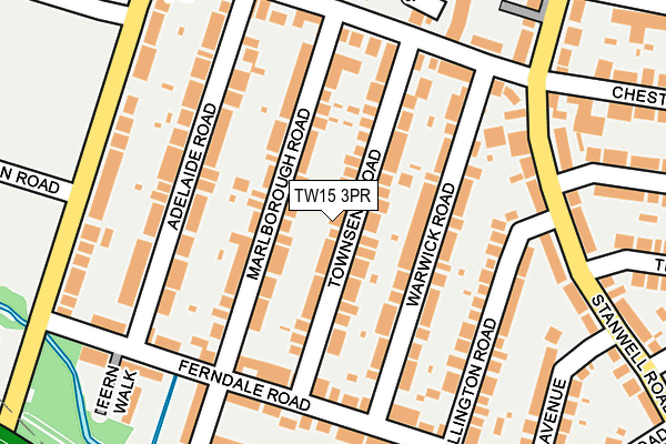 TW15 3PR map - OS OpenMap – Local (Ordnance Survey)