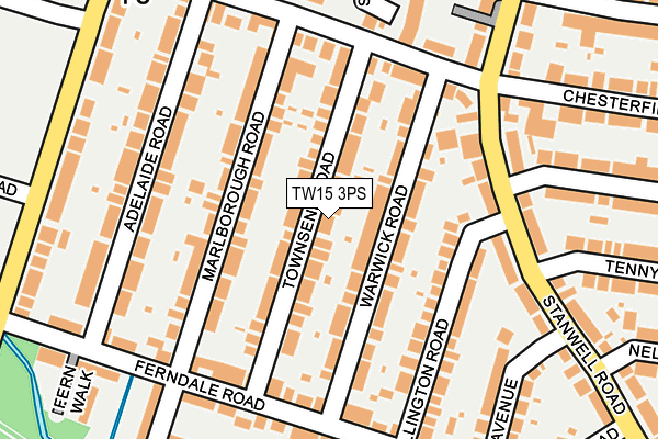 TW15 3PS map - OS OpenMap – Local (Ordnance Survey)