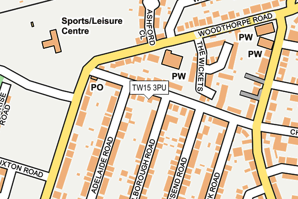 TW15 3PU map - OS OpenMap – Local (Ordnance Survey)