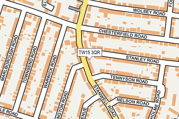 TW15 3QR map - OS OpenMap – Local (Ordnance Survey)