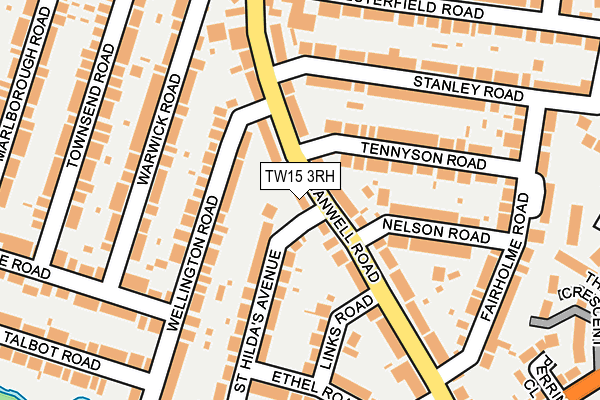 TW15 3RH map - OS OpenMap – Local (Ordnance Survey)