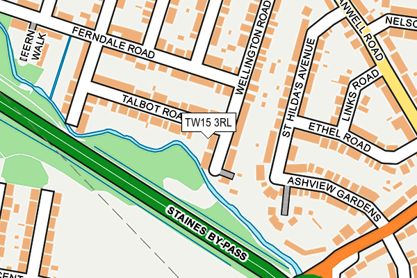 TW15 3RL map - OS OpenMap – Local (Ordnance Survey)