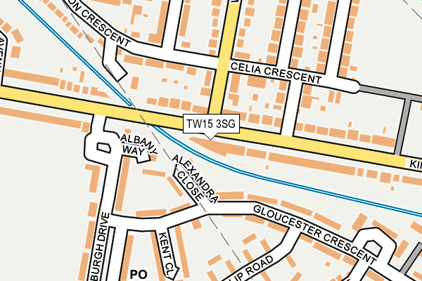 TW15 3SG map - OS OpenMap – Local (Ordnance Survey)