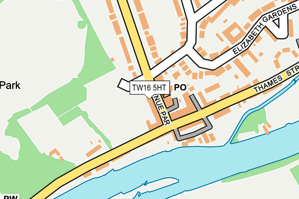 TW16 5HT map - OS OpenMap – Local (Ordnance Survey)