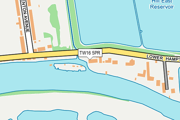 TW16 5PR map - OS OpenMap – Local (Ordnance Survey)