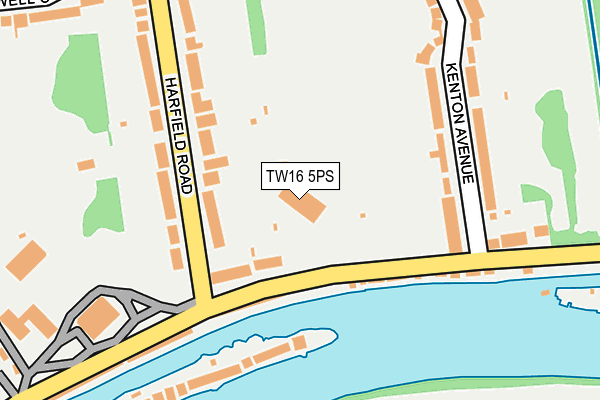 TW16 5PS map - OS OpenMap – Local (Ordnance Survey)