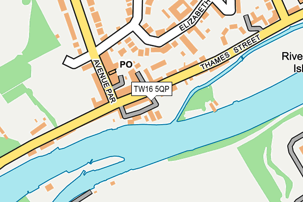 TW16 5QP map - OS OpenMap – Local (Ordnance Survey)