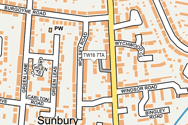 Map of JUNIPER GARDENS (SUNBURY) LIMITED at local scale