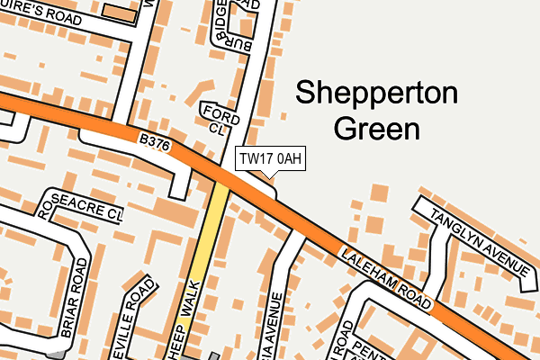 Map of SHEPPERTON CHIROPRACTIC CLINIC LTD at local scale