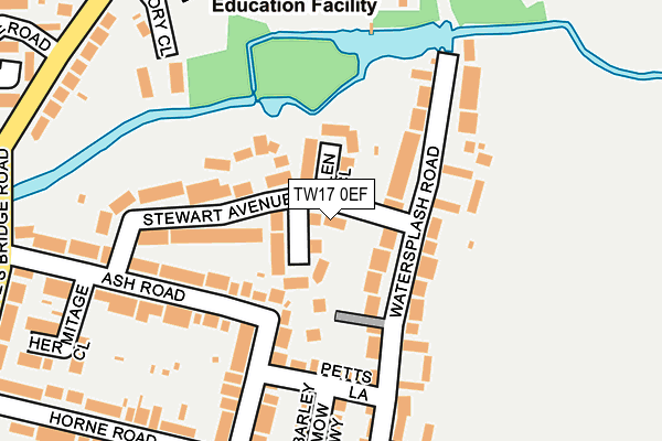 TW17 0EF map - OS OpenMap – Local (Ordnance Survey)