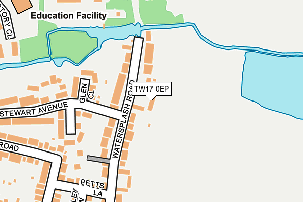 TW17 0EP map - OS OpenMap – Local (Ordnance Survey)
