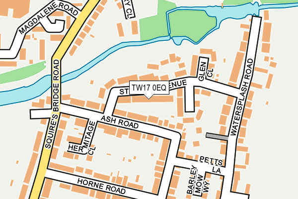 TW17 0EQ map - OS OpenMap – Local (Ordnance Survey)