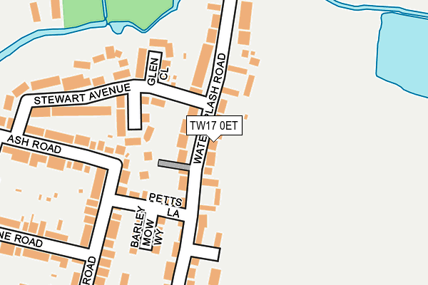 TW17 0ET map - OS OpenMap – Local (Ordnance Survey)