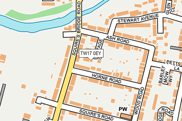 TW17 0EY map - OS OpenMap – Local (Ordnance Survey)