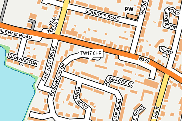 TW17 0HP map - OS OpenMap – Local (Ordnance Survey)
