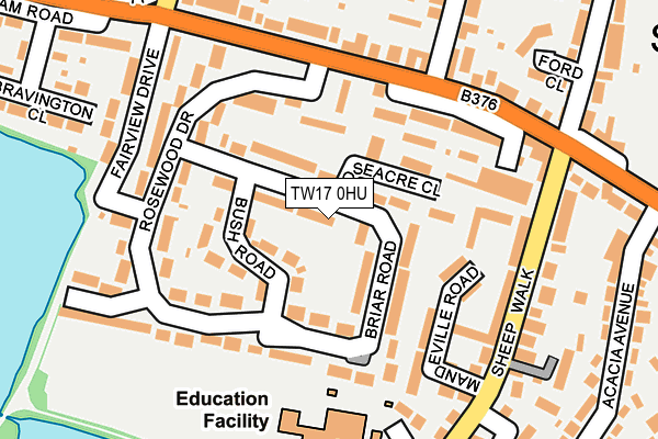TW17 0HU map - OS OpenMap – Local (Ordnance Survey)