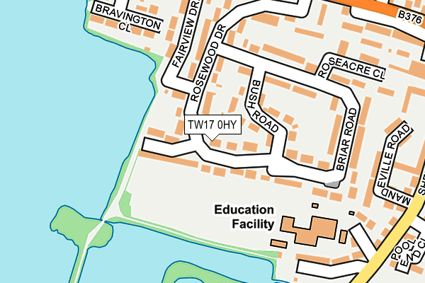 TW17 0HY map - OS OpenMap – Local (Ordnance Survey)