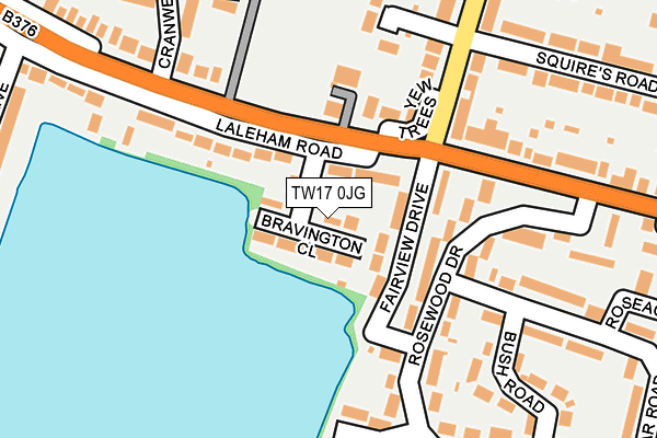 TW17 0JG map - OS OpenMap – Local (Ordnance Survey)