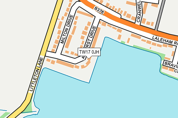 TW17 0JH map - OS OpenMap – Local (Ordnance Survey)