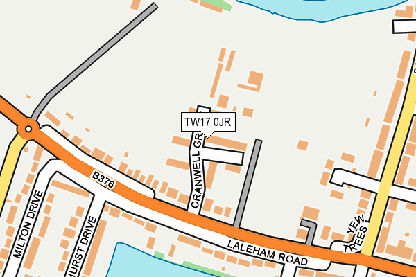 TW17 0JR map - OS OpenMap – Local (Ordnance Survey)