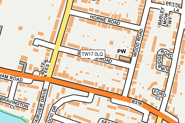 TW17 0LQ map - OS OpenMap – Local (Ordnance Survey)