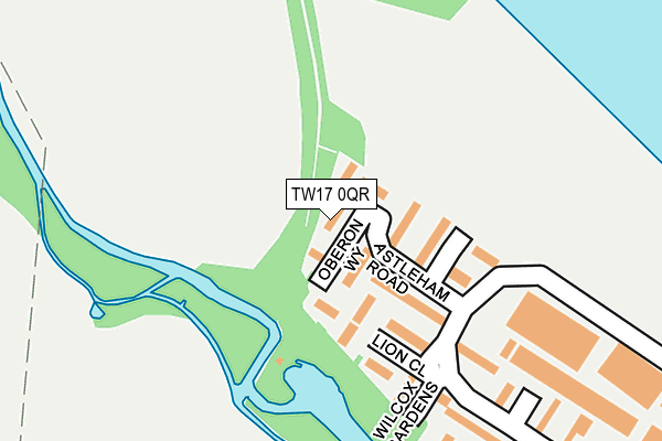 TW17 0QR map - OS OpenMap – Local (Ordnance Survey)