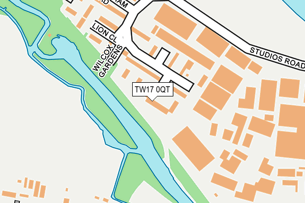TW17 0QT map - OS OpenMap – Local (Ordnance Survey)