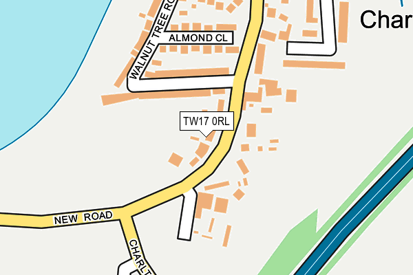 TW17 0RL map - OS OpenMap – Local (Ordnance Survey)