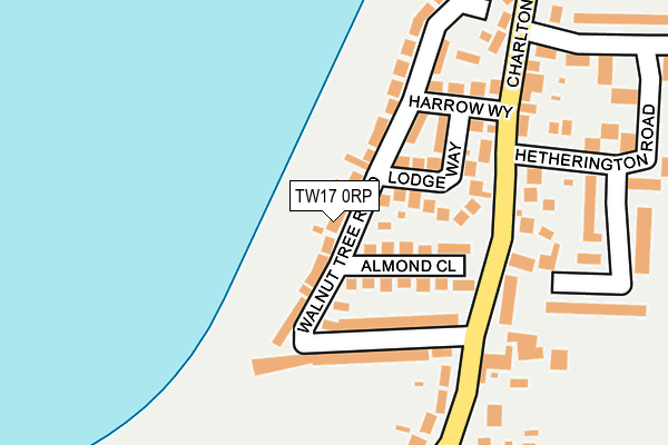TW17 0RP map - OS OpenMap – Local (Ordnance Survey)