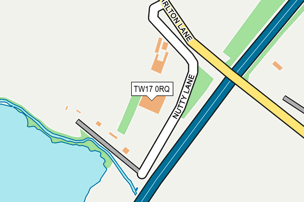 TW17 0RQ map - OS OpenMap – Local (Ordnance Survey)