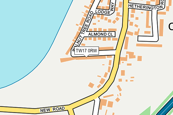 TW17 0RW map - OS OpenMap – Local (Ordnance Survey)