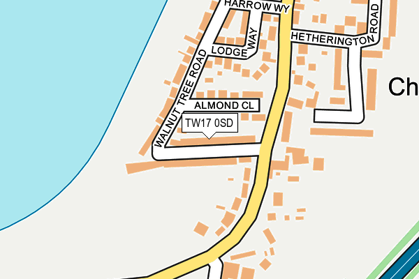 TW17 0SD map - OS OpenMap – Local (Ordnance Survey)