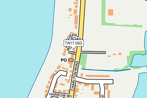 TW17 0SG map - OS OpenMap – Local (Ordnance Survey)