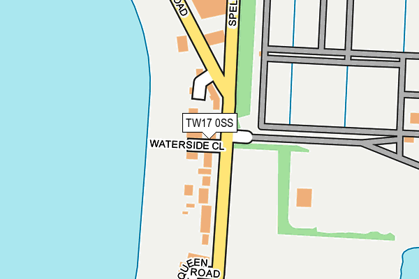 TW17 0SS map - OS OpenMap – Local (Ordnance Survey)