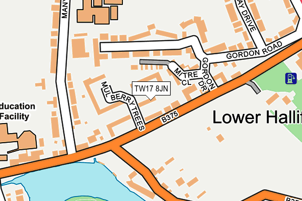 TW17 8JN map - OS OpenMap – Local (Ordnance Survey)