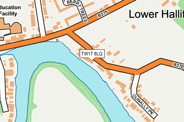TW17 8LQ map - OS OpenMap – Local (Ordnance Survey)