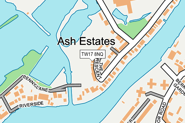 Map of ALOHA RENTAL PROPERTIES LTD at local scale