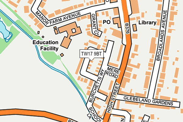 TW17 9BT map - OS OpenMap – Local (Ordnance Survey)
