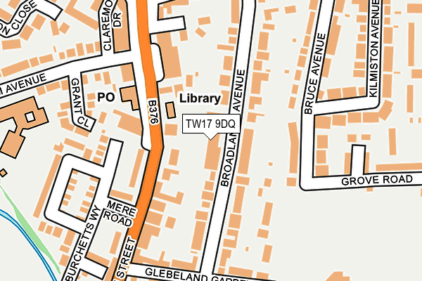 TW17 9DQ map - OS OpenMap – Local (Ordnance Survey)