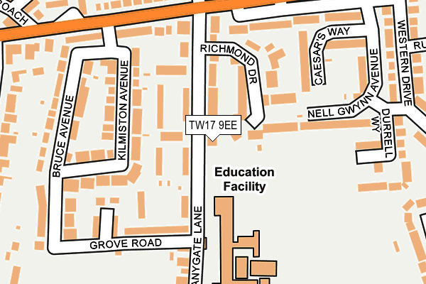 Map of 111 PARK ROAD LTD at local scale