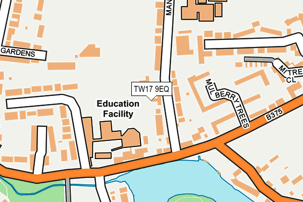 TW17 9EQ map - OS OpenMap – Local (Ordnance Survey)