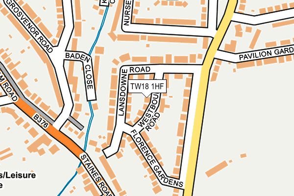 TW18 1HF map - OS OpenMap – Local (Ordnance Survey)