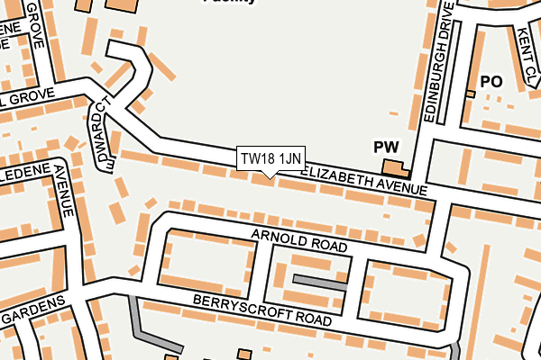 Map of 1 LANNOWETH TERRACE (FREEHOLD) LTD at local scale