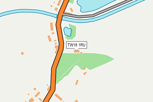 TW18 1RU map - OS OpenMap – Local (Ordnance Survey)