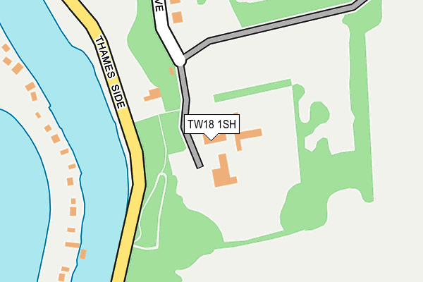 TW18 1SH map - OS OpenMap – Local (Ordnance Survey)